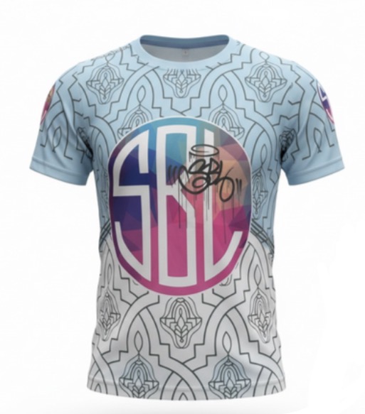 Camiseta Mangas Cortas Celeste SBL