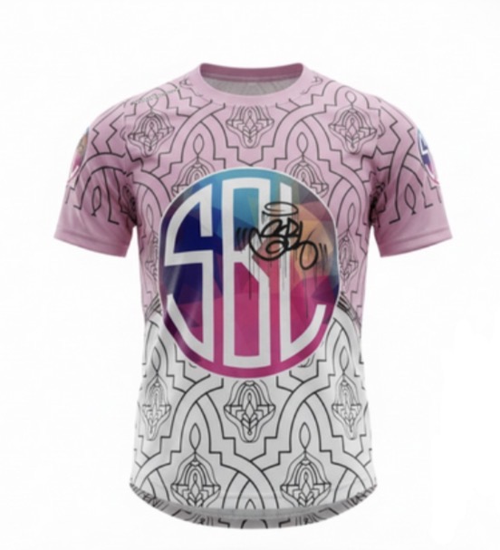 Camiseta de Mangas Cortas Rosa SBL